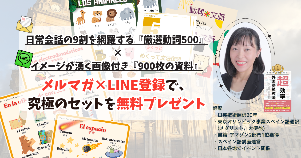 スペイン語動詞500個と900枚の資料セット